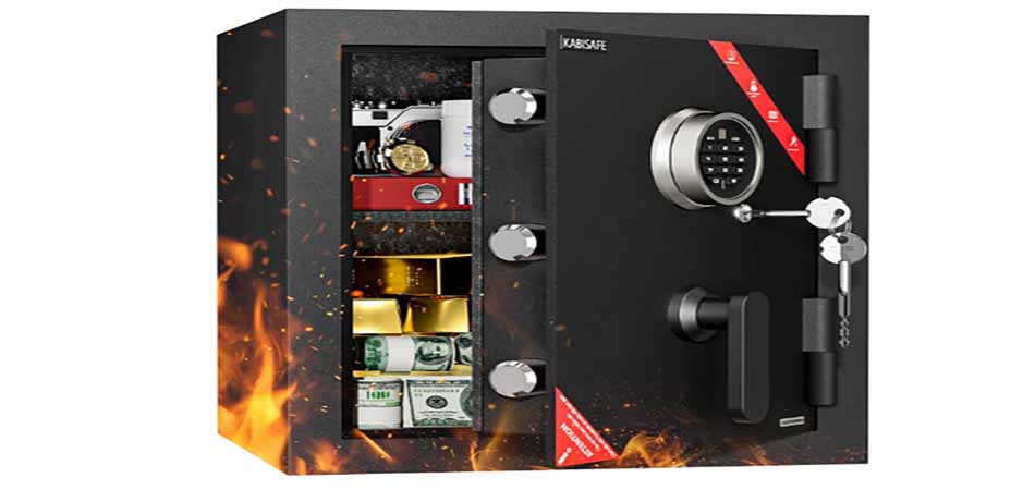 Огнестойкий сейф для документов, полная защита важных бумаг